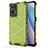 Custodia Silicone Trasparente Laterale 360 Gradi Cover AM1 per Oppo Reno7 Pro 5G Verde