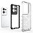 Custodia Silicone Trasparente Laterale 360 Gradi Cover AM1 per Oppo Reno8 Pro+ Plus 5G