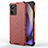 Custodia Silicone Trasparente Laterale 360 Gradi Cover AM1 per Realme 10 Pro 5G Rosso