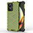 Custodia Silicone Trasparente Laterale 360 Gradi Cover AM1 per Realme 10 Pro+ Plus 5G Verde