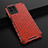 Custodia Silicone Trasparente Laterale 360 Gradi Cover AM1 per Realme 8i Rosso