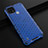 Custodia Silicone Trasparente Laterale 360 Gradi Cover AM1 per Realme C21 Blu