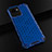 Custodia Silicone Trasparente Laterale 360 Gradi Cover AM1 per Realme C30 Blu