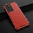 Custodia Silicone Trasparente Laterale 360 Gradi Cover AM1 per Realme GT Master Explorer 5G Rosso