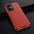 Custodia Silicone Trasparente Laterale 360 Gradi Cover AM1 per Realme GT2 5G Rosso