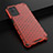 Custodia Silicone Trasparente Laterale 360 Gradi Cover AM1 per Realme V11 5G Rosso