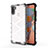 Custodia Silicone Trasparente Laterale 360 Gradi Cover AM1 per Samsung Galaxy A11 Bianco
