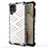 Custodia Silicone Trasparente Laterale 360 Gradi Cover AM1 per Samsung Galaxy A12 5G Bianco