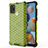 Custodia Silicone Trasparente Laterale 360 Gradi Cover AM1 per Samsung Galaxy A21s Verde