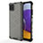 Custodia Silicone Trasparente Laterale 360 Gradi Cover AM1 per Samsung Galaxy A22s 5G Nero