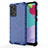 Custodia Silicone Trasparente Laterale 360 Gradi Cover AM1 per Samsung Galaxy A52 4G Blu