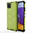 Custodia Silicone Trasparente Laterale 360 Gradi Cover AM1 per Samsung Galaxy F42 5G Verde