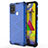 Custodia Silicone Trasparente Laterale 360 Gradi Cover AM1 per Samsung Galaxy M31 Blu
