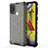 Custodia Silicone Trasparente Laterale 360 Gradi Cover AM1 per Samsung Galaxy M31 Nero