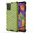 Custodia Silicone Trasparente Laterale 360 Gradi Cover AM1 per Samsung Galaxy M31s Verde