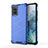 Custodia Silicone Trasparente Laterale 360 Gradi Cover AM1 per Samsung Galaxy S20 Plus Blu