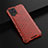 Custodia Silicone Trasparente Laterale 360 Gradi Cover AM1 per Vivo iQOO 7 Legend 5G Rosso