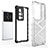 Custodia Silicone Trasparente Laterale 360 Gradi Cover AM1 per Vivo X70 Pro+ Plus 5G