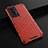 Custodia Silicone Trasparente Laterale 360 Gradi Cover AM1 per Vivo X70t Rosso