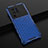 Custodia Silicone Trasparente Laterale 360 Gradi Cover AM1 per Vivo X80 Pro 5G Blu