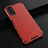 Custodia Silicone Trasparente Laterale 360 Gradi Cover AM1 per Vivo Y12A Rosso