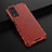 Custodia Silicone Trasparente Laterale 360 Gradi Cover AM1 per Vivo Y31 (2021) Rosso