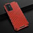 Custodia Silicone Trasparente Laterale 360 Gradi Cover AM1 per Vivo Y75 4G Rosso