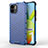 Custodia Silicone Trasparente Laterale 360 Gradi Cover AM1 per Xiaomi Poco C50 Blu