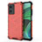 Custodia Silicone Trasparente Laterale 360 Gradi Cover AM1 per Xiaomi Redmi 10 Prime Plus 5G Rosso