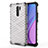 Custodia Silicone Trasparente Laterale 360 Gradi Cover AM1 per Xiaomi Redmi 9 Prime India Bianco