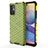 Custodia Silicone Trasparente Laterale 360 Gradi Cover AM1 per Xiaomi Redmi Note 10T 5G Verde