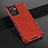 Custodia Silicone Trasparente Laterale 360 Gradi Cover AM2 per OnePlus Nord CE 2 5G Rosso