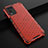 Custodia Silicone Trasparente Laterale 360 Gradi Cover AM2 per Oppo A54 4G Rosso