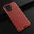 Custodia Silicone Trasparente Laterale 360 Gradi Cover AM2 per Oppo A94 4G Rosso