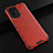 Custodia Silicone Trasparente Laterale 360 Gradi Cover AM2 per Oppo A94 5G Rosso