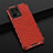 Custodia Silicone Trasparente Laterale 360 Gradi Cover AM2 per Oppo F21 Pro 4G Rosso