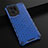 Custodia Silicone Trasparente Laterale 360 Gradi Cover AM2 per Oppo Find X5 5G Blu