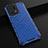 Custodia Silicone Trasparente Laterale 360 Gradi Cover AM2 per Oppo Find X5 Pro 5G Blu