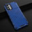 Custodia Silicone Trasparente Laterale 360 Gradi Cover AM2 per Oppo K9 Pro 5G Blu