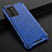 Custodia Silicone Trasparente Laterale 360 Gradi Cover AM2 per Oppo Reno6 Pro 5G India Blu