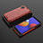 Custodia Silicone Trasparente Laterale 360 Gradi Cover AM2 per Samsung Galaxy A01 Core Rosso