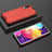 Custodia Silicone Trasparente Laterale 360 Gradi Cover AM2 per Samsung Galaxy A30S Rosso