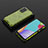 Custodia Silicone Trasparente Laterale 360 Gradi Cover AM2 per Samsung Galaxy A52 4G Verde