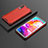Custodia Silicone Trasparente Laterale 360 Gradi Cover AM2 per Samsung Galaxy A70S Rosso