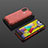 Custodia Silicone Trasparente Laterale 360 Gradi Cover AM2 per Samsung Galaxy M31 Prime Edition Rosso