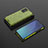 Custodia Silicone Trasparente Laterale 360 Gradi Cover AM2 per Samsung Galaxy Note 20 5G Verde