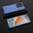 Custodia Silicone Trasparente Laterale 360 Gradi Cover AM2 per Vivo iQOO 10 Pro 5G Blu
