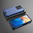Custodia Silicone Trasparente Laterale 360 Gradi Cover AM2 per Vivo V25e Blu
