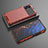 Custodia Silicone Trasparente Laterale 360 Gradi Cover AM2 per Xiaomi Poco M5 4G Rosso