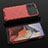 Custodia Silicone Trasparente Laterale 360 Gradi Cover AM2 per Xiaomi Poco X4 Pro 5G Rosso